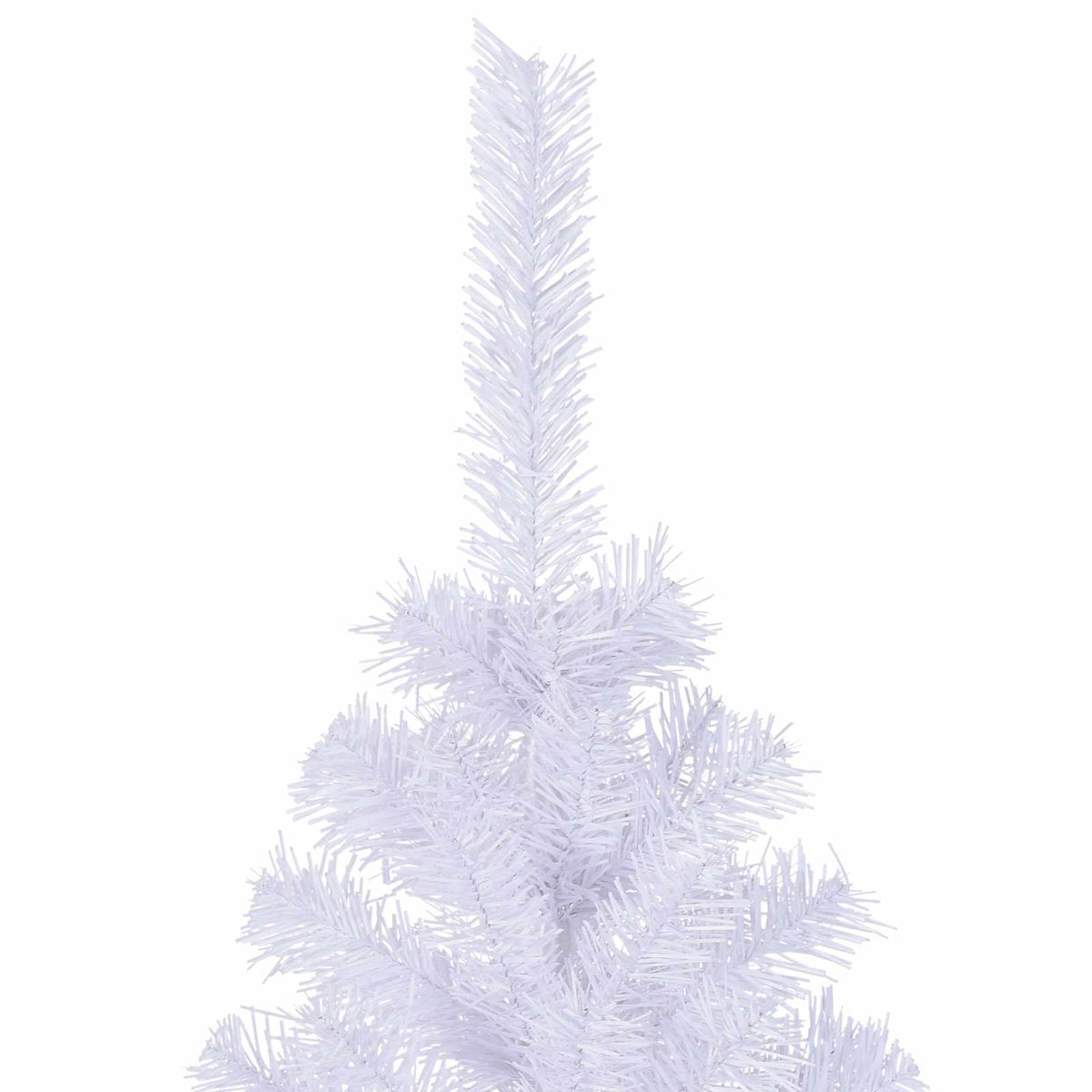 Kunstig Juletre Med 300 Led Med Stativ Hvit 240 Cm Pvc Og Stål