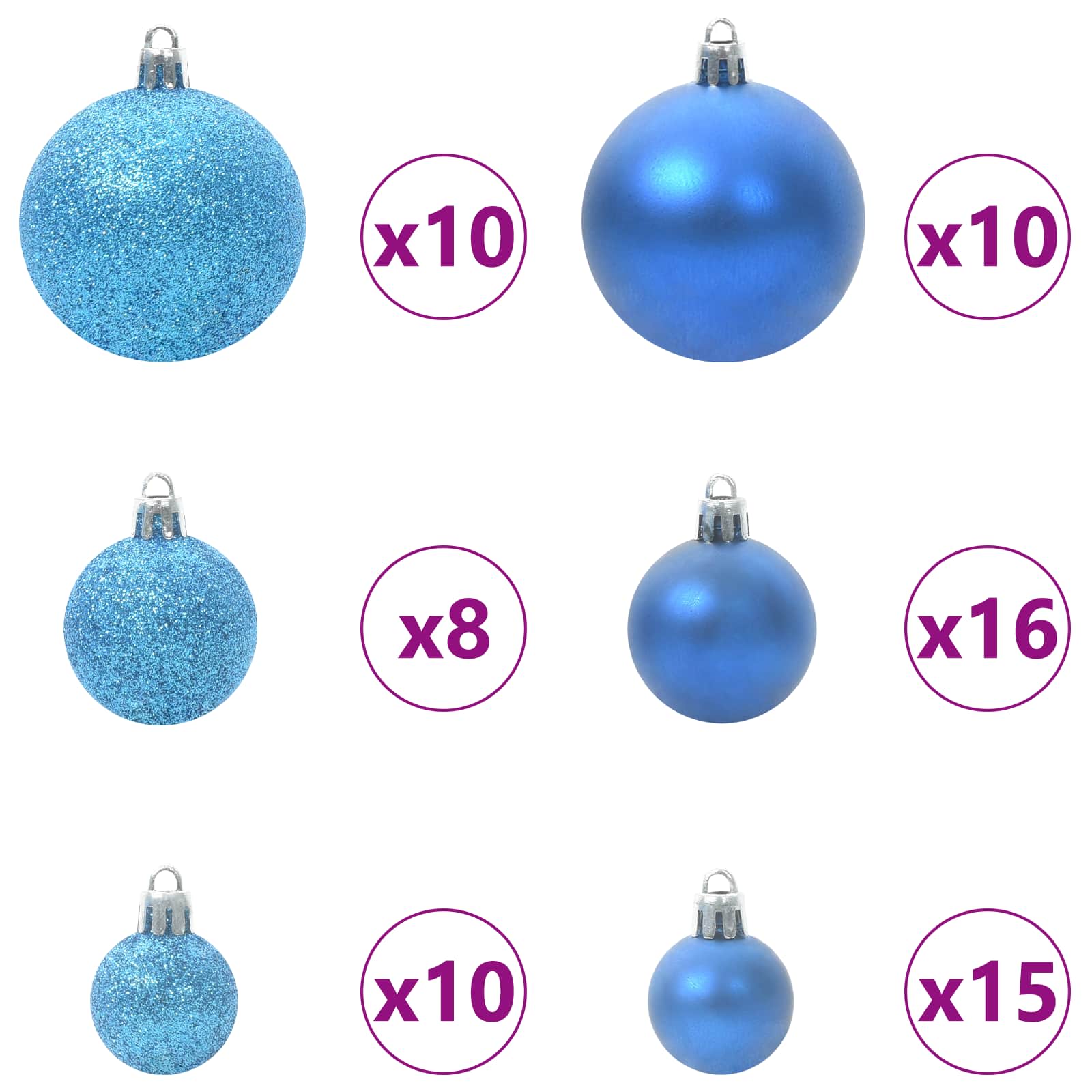 Kunstig Juletre Med 300 Led Med Stativ Hvit 240 Cm Pvc Og Stål