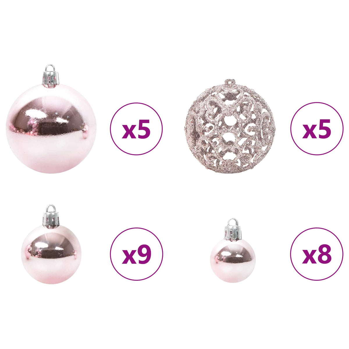 Kunstig Juletre Med 150 Led Med Stativ Hvit 120 Cm Pvc Og Stål