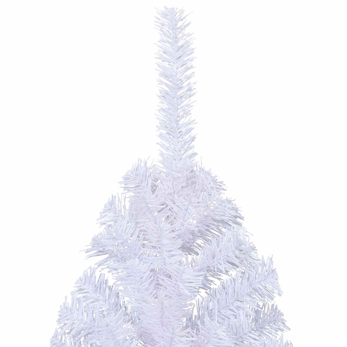 Kunstig Juletre Med 300 Led Med Stativ Hvit 240 Cm Pvc Og Stål