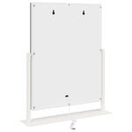 Led Sminkespeil Hvit 44 X 10 X 53 Cm Glass Og Stål