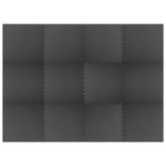 Bassenggrunnmatte 12 Pcs Svart 4,32 ㎡ Eva Skum