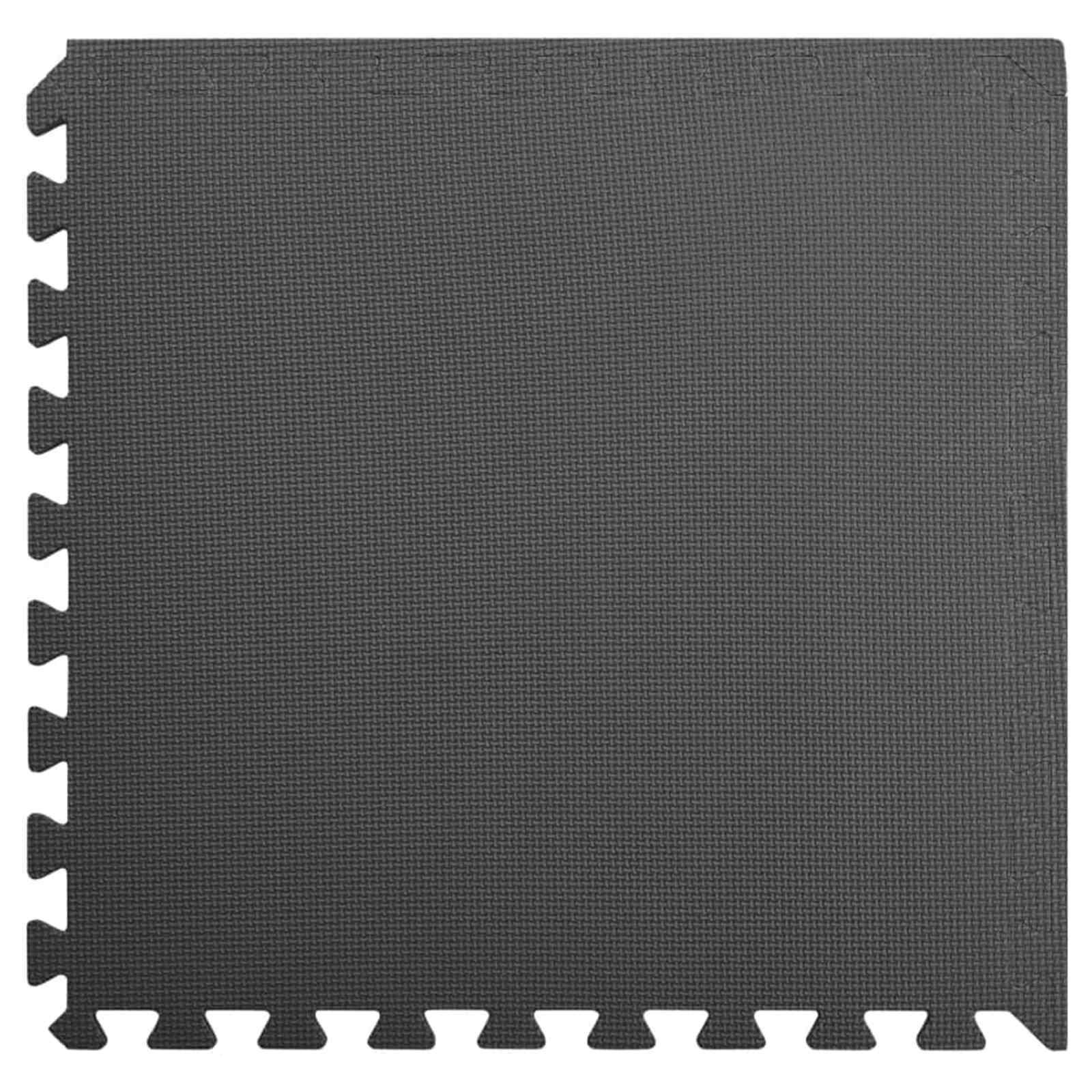 Bassenggrunnmatte 12 Pcs Svart 4,32 ㎡ Eva Skum