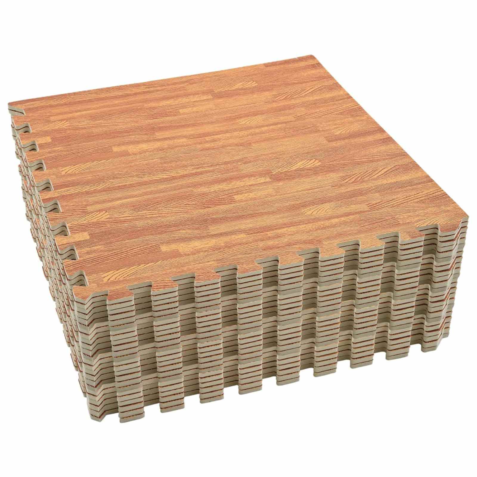Bassenggrunnmatte 24 Pcs Brun 8,64 ㎡ Eva Skum