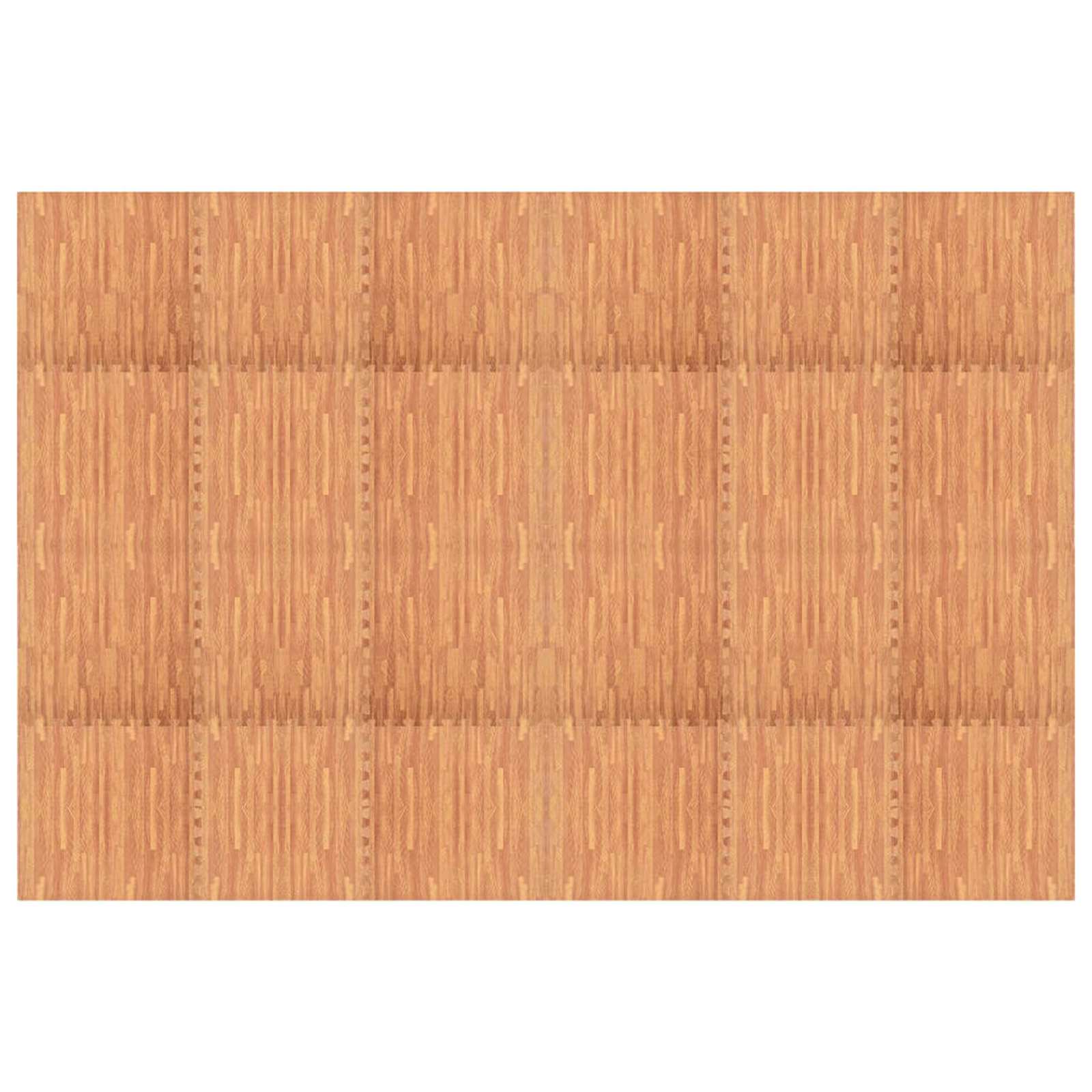 Bassenggrunnmatte 24 Pcs Brun 8,64 ㎡ Eva Skum