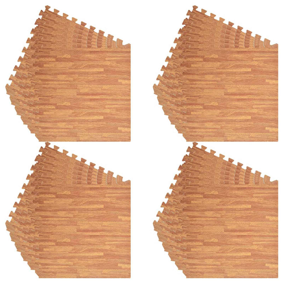 Bassenggrunnmatte 24 Pcs Brun 8,64 ㎡ Eva Skum
