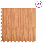 Bassenggrunnmatte 24 Pcs Brun 8,64 ㎡ Eva Skum