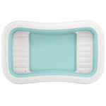 INTEX Bassengloungeflåte Lys blå og hvit 264 x 165 x 56 cm PVC