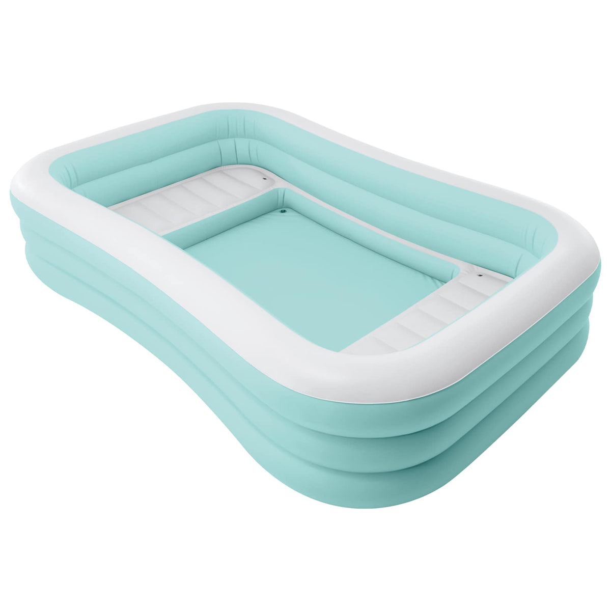 INTEX Bassengloungeflåte INTEX Lys blå og hvit 264 x 165 x 56 cm PVC
