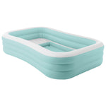 INTEX Bassengloungeflåte INTEX Lys blå og hvit 264 x 165 x 56 cm PVC