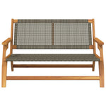 Hagebenk Grå 122X76X73.5 Cm Massivt Akasietre