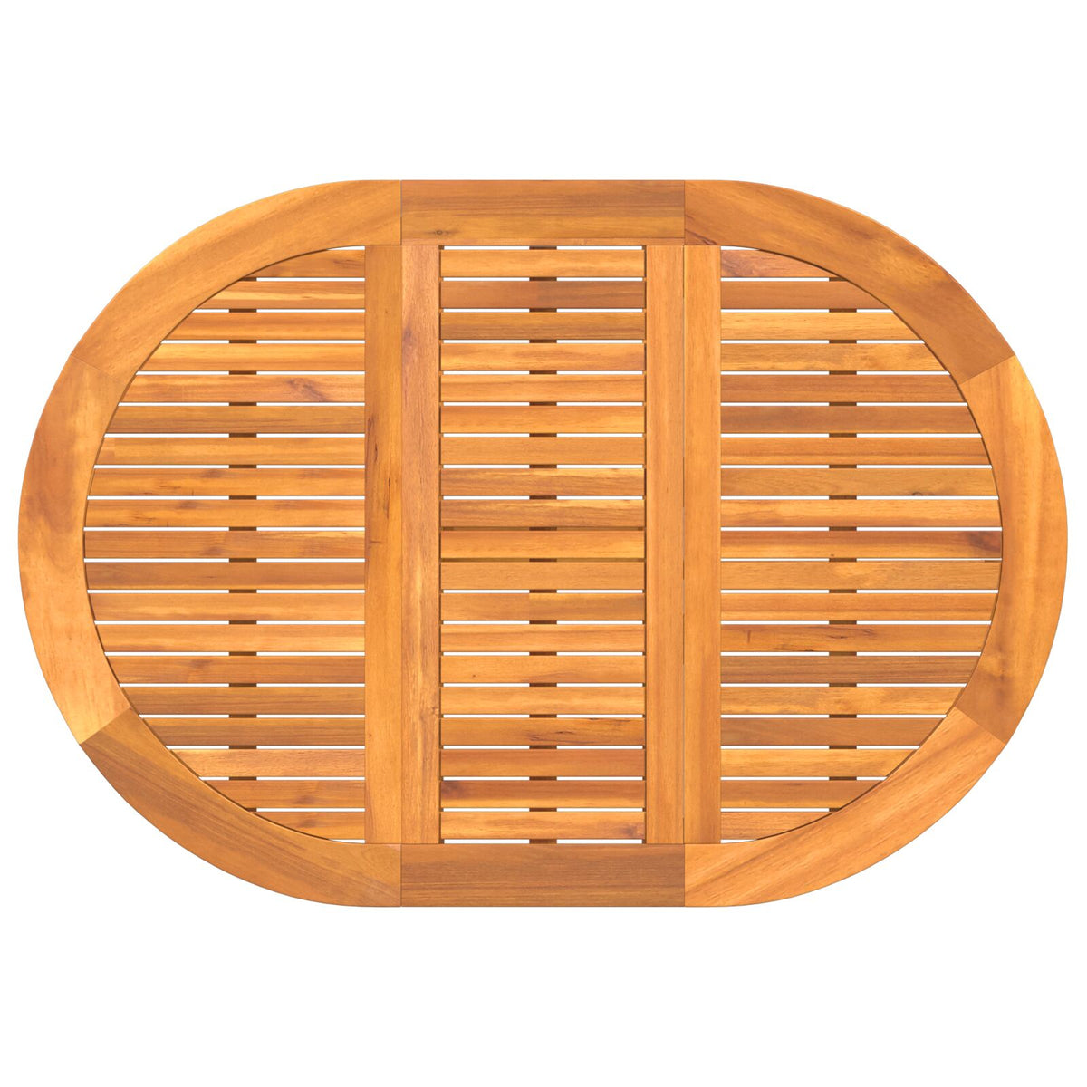 Sammenleggbart Sommerfugl Hagebord 110X60X72 Cm Solid Akasietre Oval