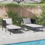 Solseng Med Puter For 2 Personer Anthracite 115X153X69,5 Cm Stål