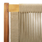 Hagebord 2 Stk Beige 67X77X73 Cm Massivt Akasietre