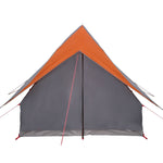 Camping Telt A-Frame 3-Person Grå Og Oransje Vanntett