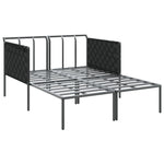 Solseng Med Puter For 2 Personer Anthracite 115X153X69,5 Cm Stål