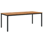Hagebord 200X90X75 Cm Solid Akasietre Og Metall