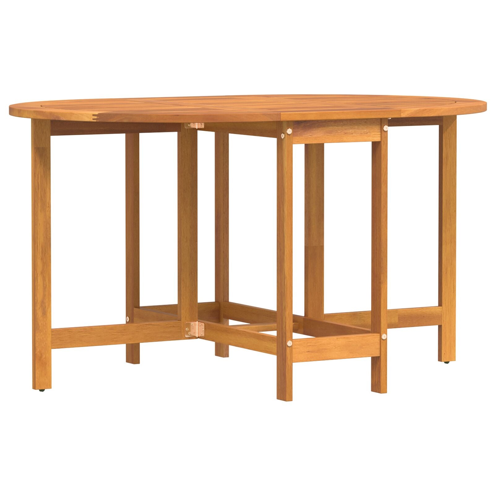 Sammenleggbart Sommerfugl Hagebord 110X60X72 Cm Solid Akasietre Oval
