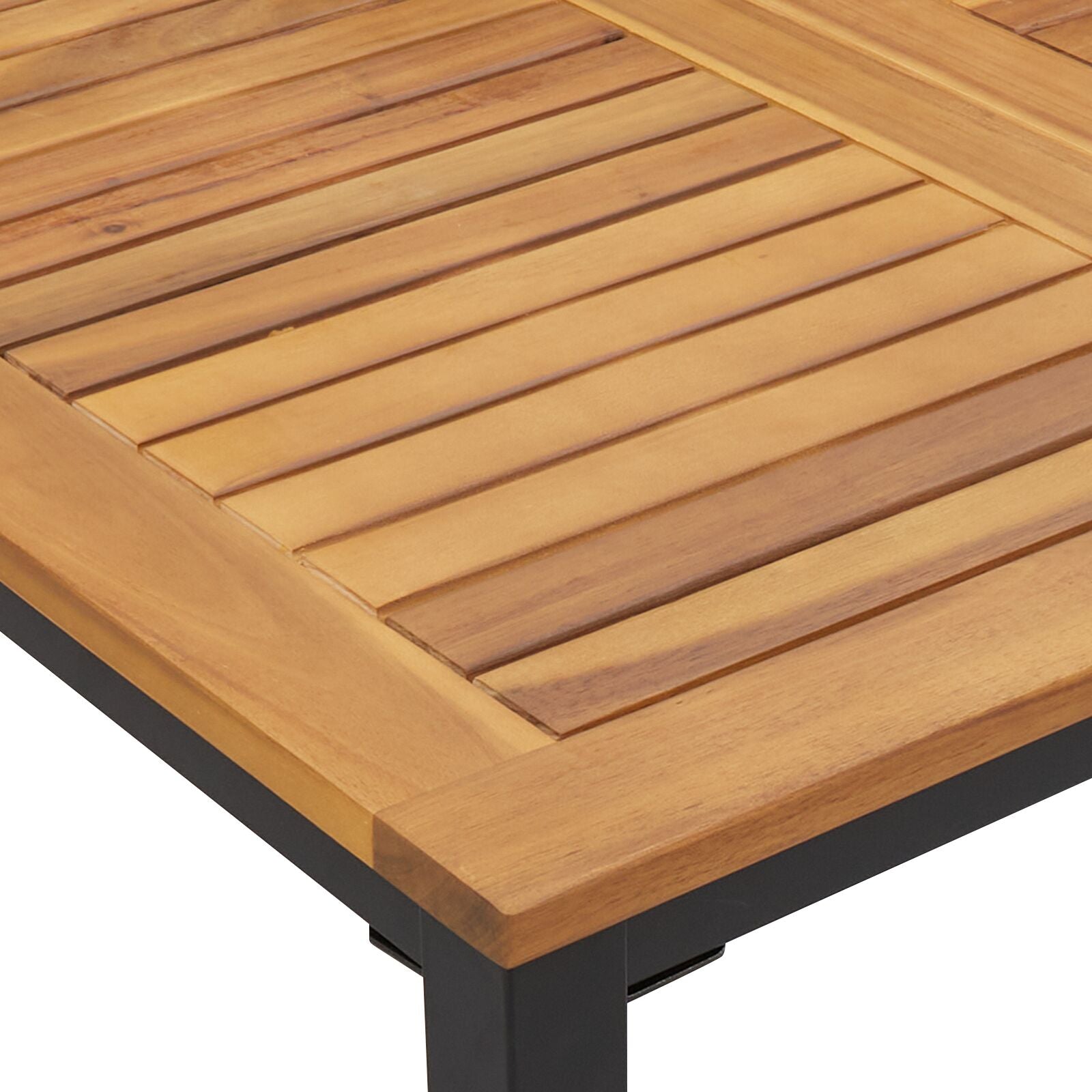 Hagebord 200X90X75 Cm Solid Akasietre Og Metall
