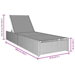Solstol Beige 60X200X27 Cm Poly Rattan