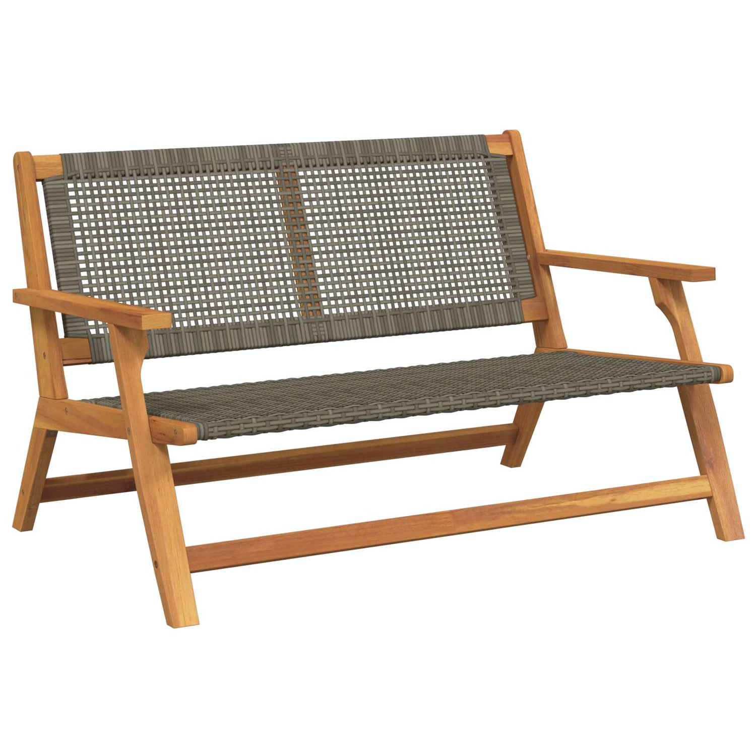 Hagebenk Grå 122X76X73.5 Cm Massivt Akasietre