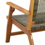 Hagebenk Grå 122X76X73.5 Cm Massivt Akasietre