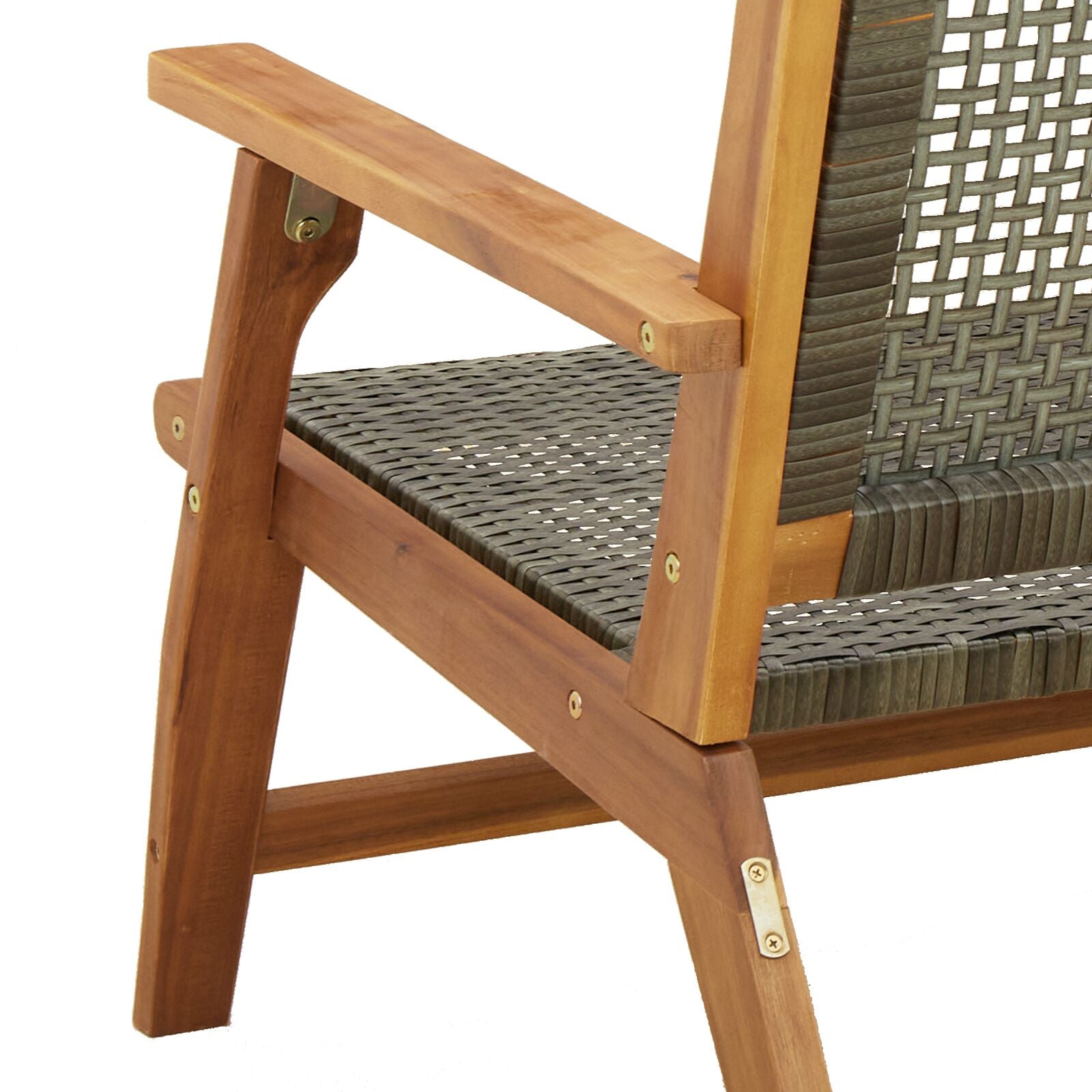 Hagebenk Grå 122X76X73.5 Cm Massivt Akasietre