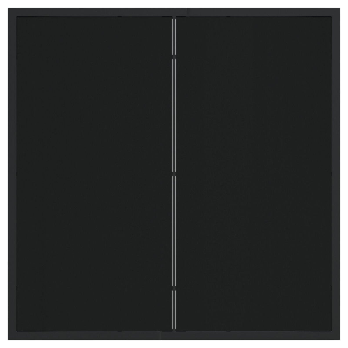 Hagebord Svart 80X80X73 Cm Herdet Glass