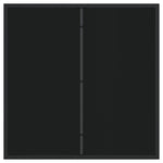 Hagebord Svart 80X80X73 Cm Herdet Glass