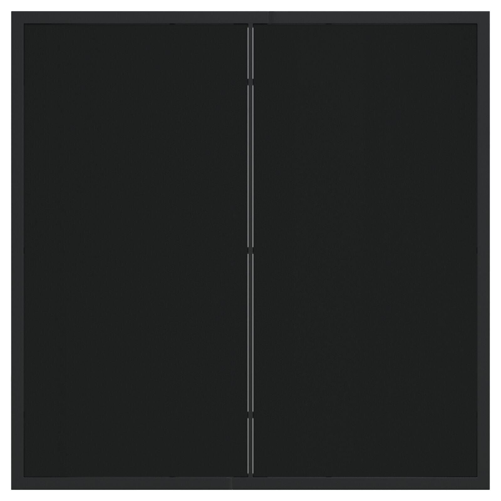 Hagebord Svart 80X80X73 Cm Herdet Glass