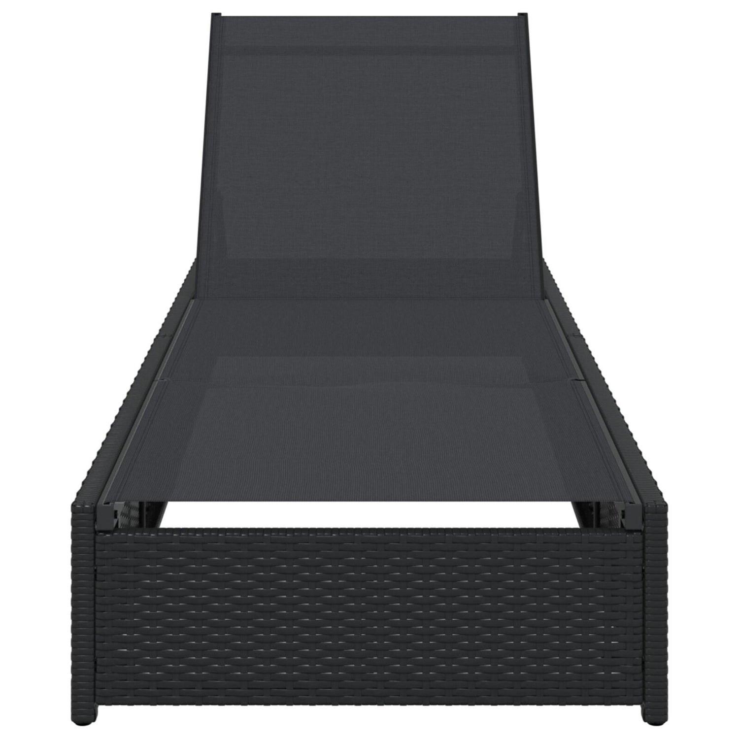 Solseng Svart 60X200X27 Cm Poly Rattan