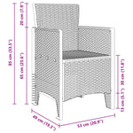 Hagemøbler 4 Stk Brun Poly Rattan