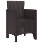 Hagemøbler 4 Stk Brun Poly Rattan