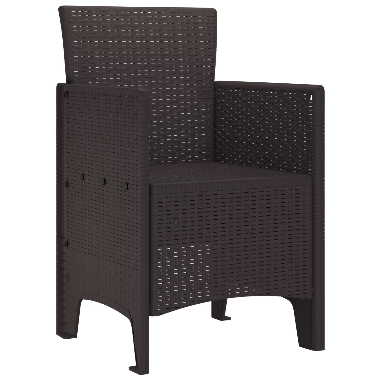 Hagemøbler 4 Stk Brun Poly Rattan