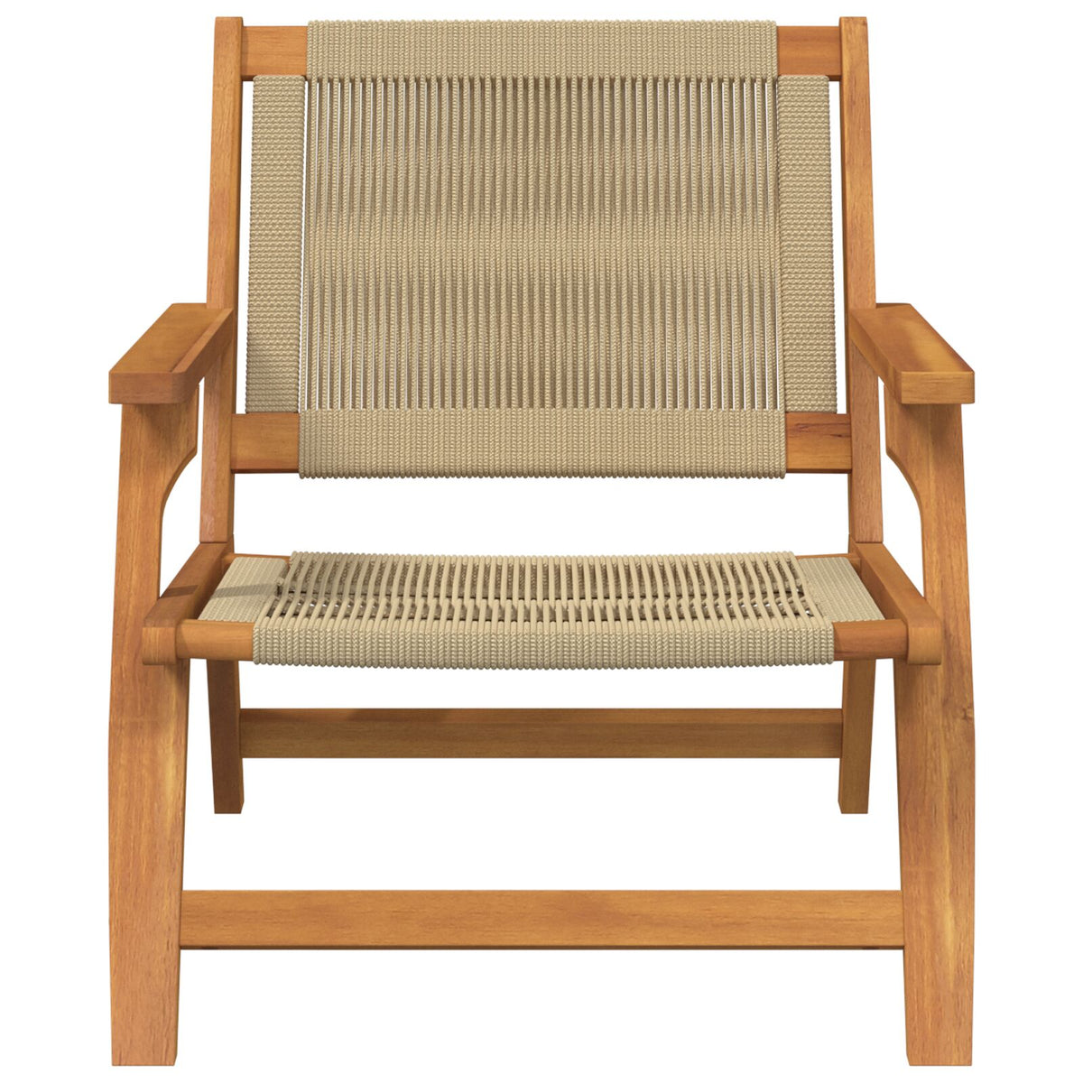 Hagebord 2 Stk Beige 67X77X73 Cm Massivt Akasietre