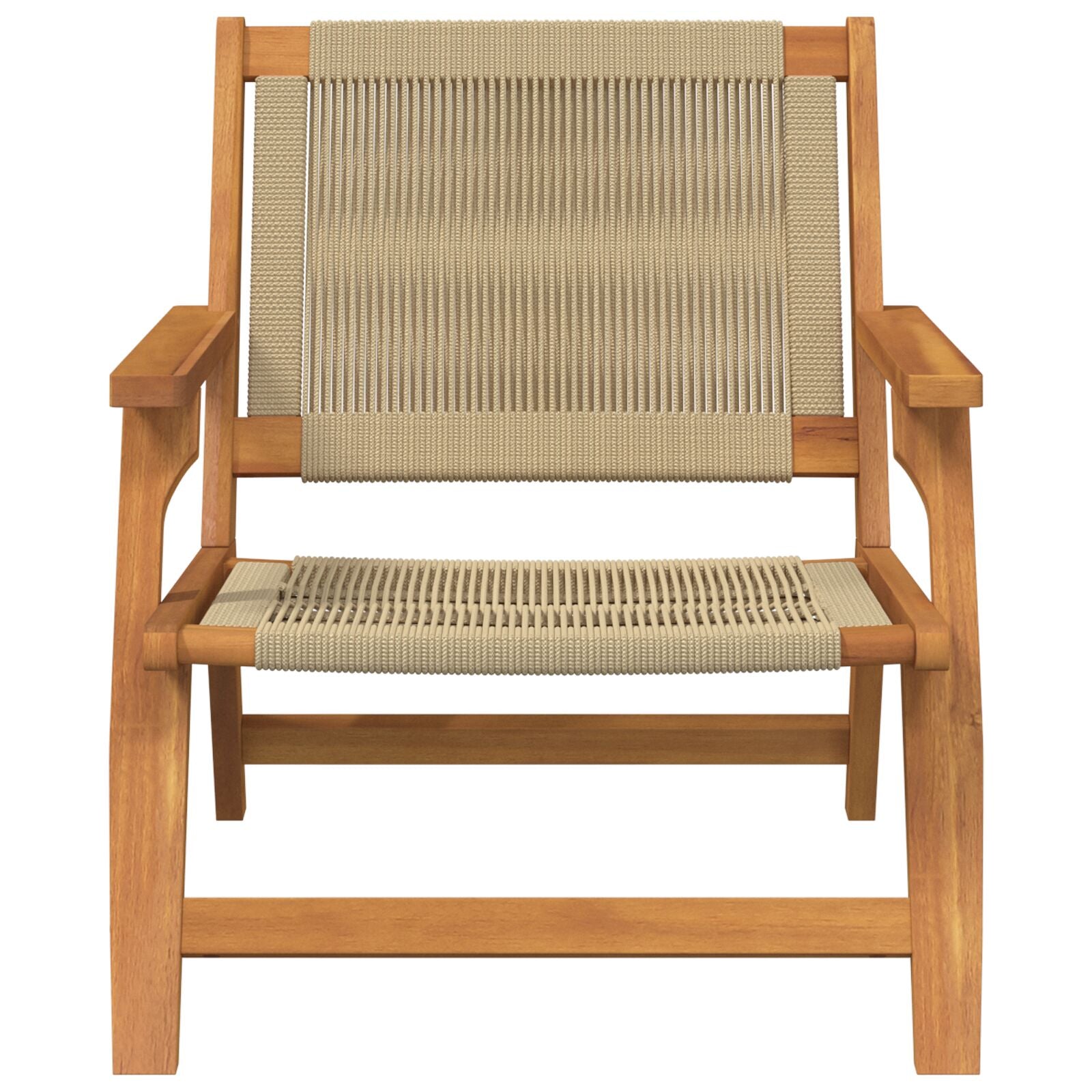 Hagebord 2 Stk Beige 67X77X73 Cm Massivt Akasietre