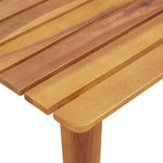 Hagemøbler Med Bord, 3 Deler, Beige, Massivt Akasietre