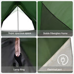 Camping Telt A-Ramme 5-Person Grønn Vanntett