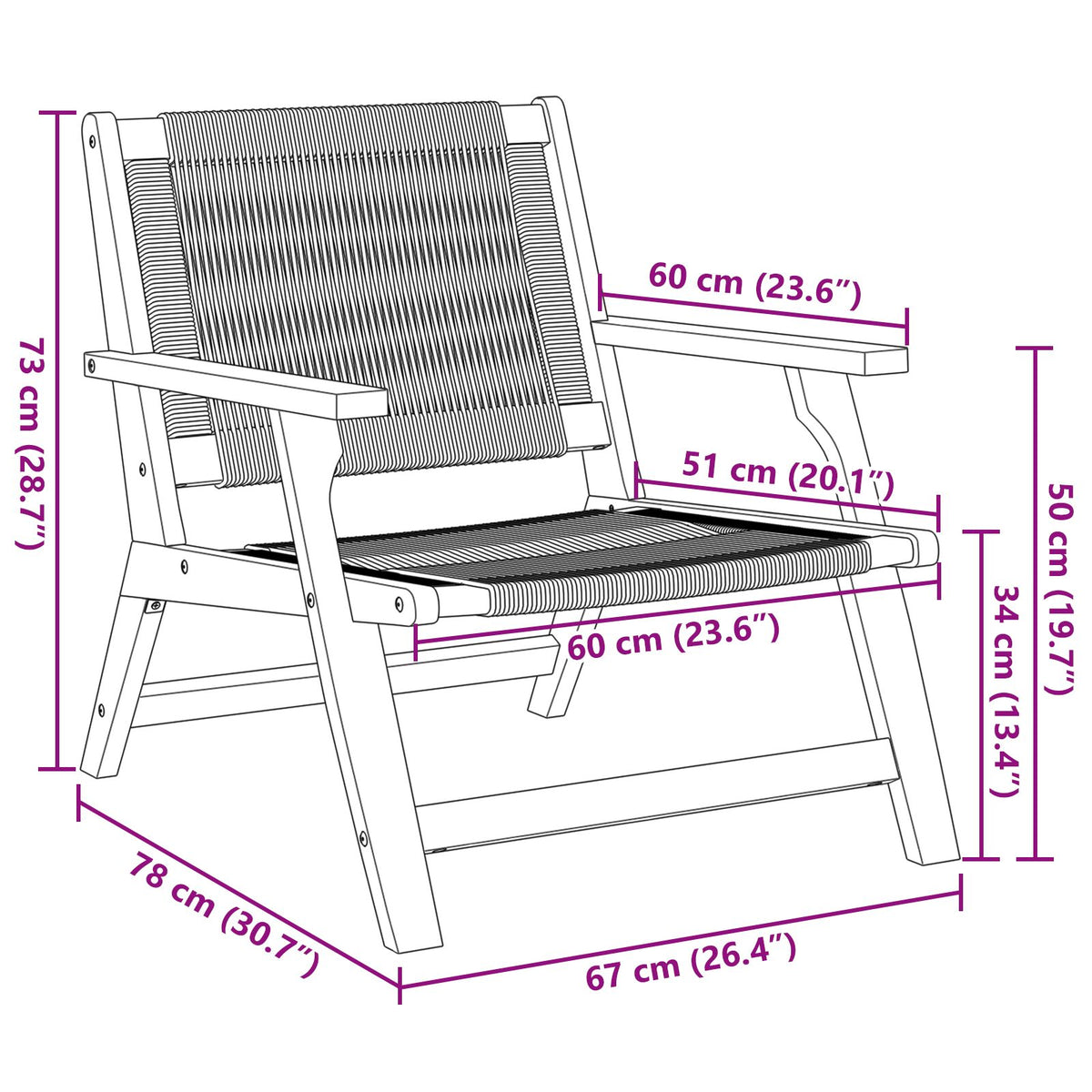 Hagemøbler 2 Stk Grå 67X77X73 Cm Solid Akasietre