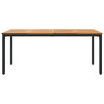 Hagebord 180X90X75 Cm Solid Akasietre Og Metall