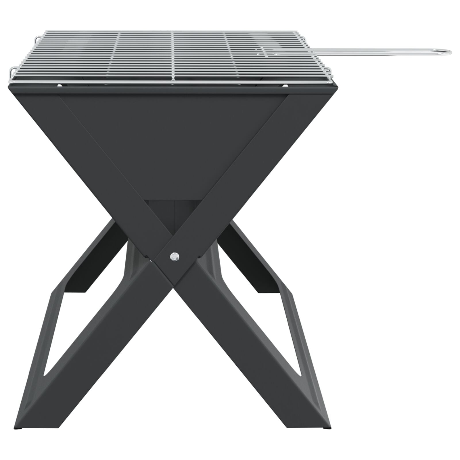 Kull Bbq Grill - Sammenleggbar, Svart, 46X30X31 Cm, Laget Av Stål