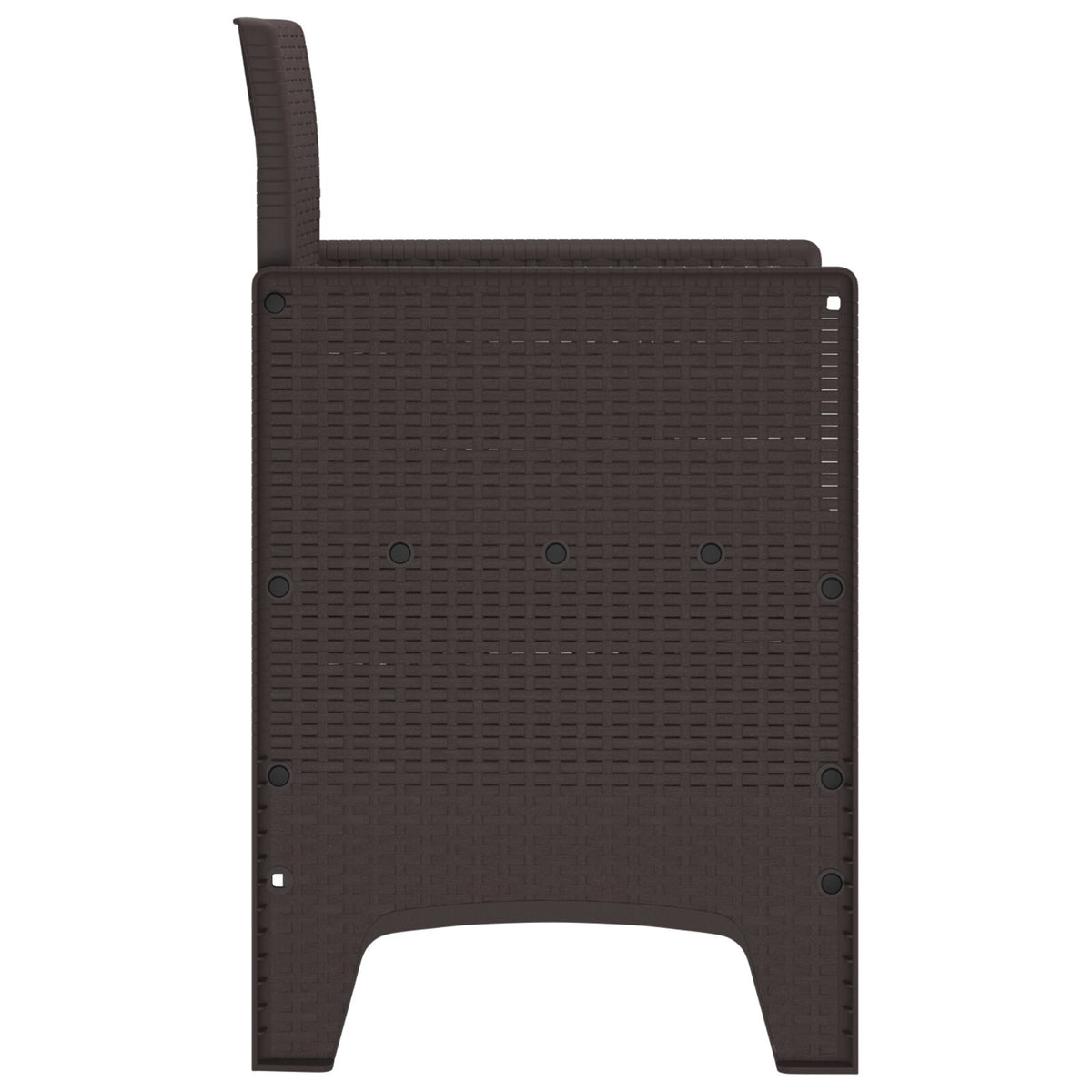Hagemøbler 4 Stk Brun Poly Rattan