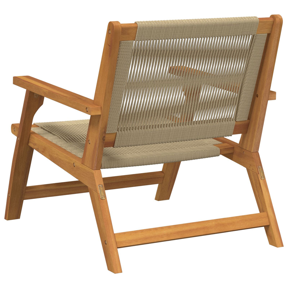 Hagebord 2 Stk Beige 67X77X73 Cm Massivt Akasietre