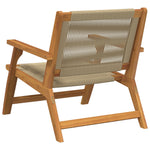 Hagebord 2 Stk Beige 67X77X73 Cm Massivt Akasietre