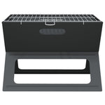 Kull Bbq Grill - Sammenleggbar, Svart, 46X30X31 Cm, Laget Av Stål