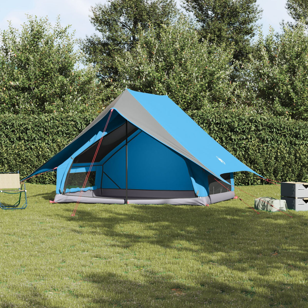 Camping Telt A-Ramme 5-Person Blå Vanntett