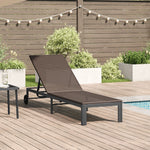 Solseng Med Hjul Brun Poly Rattan
