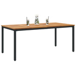 Hagebord 180X90X75 Cm Solid Akasietre Og Metall