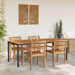 Hagebord 200X90X75 Cm Solid Akasietre Og Metall