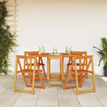 Sammenleggbart Sommerfugl Hagebord 110X60X72 Cm Solid Akasietre Oval